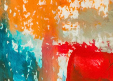 Eskimiş soyut grunge dokusu. Boya darbeleri ve sıçramalarla dolu bir arka plan. Kirli ve lekeli desenler. Retro yağ tarzı. Grafik tasarımı için basit yakın çekim şablonu