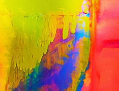 Renkli çizilmiş grunge dokusu. Kuru yağ darbeleri arka plan. Tasarım deseni.