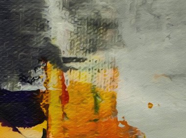 Yağlı boya soyut arkaplanı kapat. Makro boyutta fırça darbeleri. Resmin bir parçası. Eski tarz sanat eserleri. Kirli suluboya dokusu. Modern model. Kaotik sıçramalar. Çok renkli tasarım.