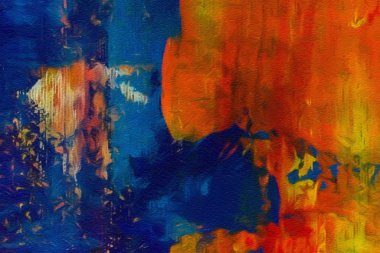 Etkilenme rengi soyut doku sanatı. Artistik parlak arka plan. Yağlı boya sanat eseri. Modern tarz grafik duvar kağıdı. Büyük boya darbeleri. Tasarım çalışması veya duvar kağıdı için renkli desen.