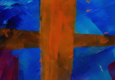 Makro, kağıt üzerinde yağlı fırça darbeleri ve sıçramaları detaylandırdı. Basit renkli parlak desen. Eski, kaba bir doku. Karargah tasarım modeli. Boyayı kapat..