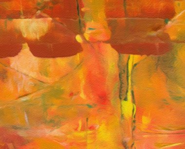 Makro, kağıt üzerinde yağlı fırça darbeleri ve sıçramaları detaylandırdı. Basit renkli parlak desen. Eski, kaba bir doku. Karargah tasarım modeli. Boyayı kapat..