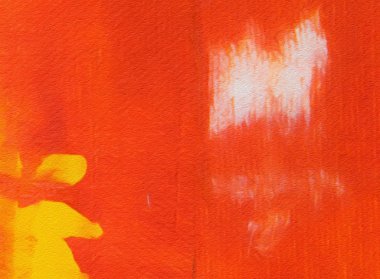 Makro, kağıt üzerinde yağlı fırça darbeleri ve sıçramaları detaylandırdı. Basit renkli parlak desen. Eski, kaba bir doku. Karargah tasarım modeli. Boyayı kapat..