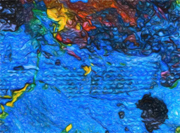 Враження Від Кольорового Міксу Абстрактного Текстури Мистецтва Художній Яскравий Фон — стокове фото