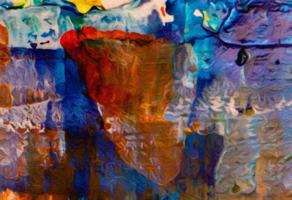 Imponerande Färg Mix Abstrakt Textur Konst Konstnärlig Ljus Bakgrund Oljemålning — Stockfoto