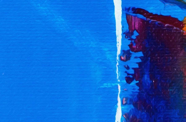 Оригінальна Абстрактна Картина Полотні Змішаний Шаблон Носія Ручний Малюнок Художнього — стокове фото