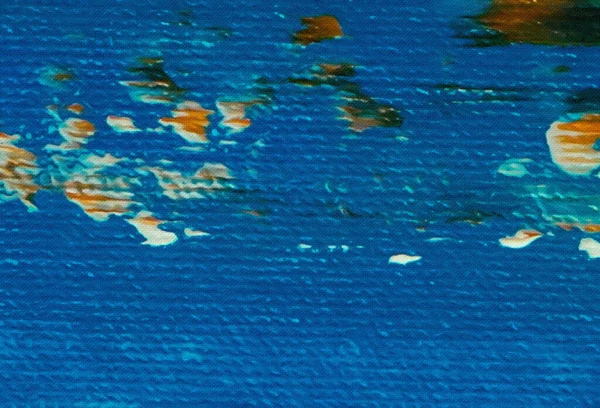 要旨グランジの背景 ダーティスタイルのパターン 大きな質感のブラシストロークとシンプルな絵画アートテンプレート 手描きでカラフルなかなり質感の描画 デジタル藍壁紙 ヴィンテージの背景 — ストック写真