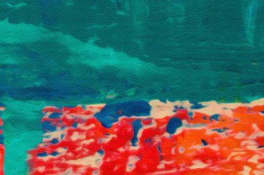 Benzersiz ürünler oluşturmak ve orijinal baskılar süslemek için renkli yağ ve suluboya arka plan. Kaba güzel desen. Grunge çizik şablon.