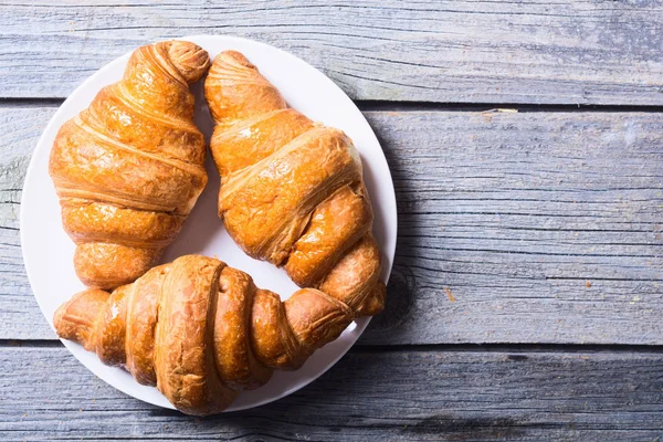 Tasty buttery croissants — Stock Photo, Image