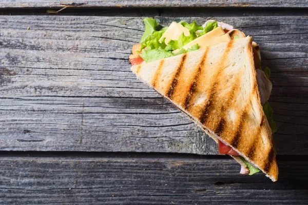 Grilled club sandwich — Stock Photo, Image