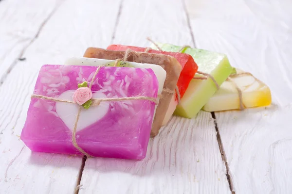 Colorful fruit handmade soap — Stock Photo, Image