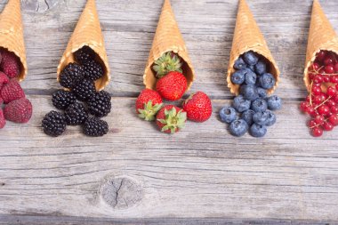 Çilek dondurma koni