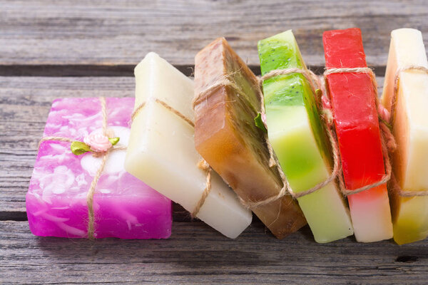 colorful fruit handmade soap
