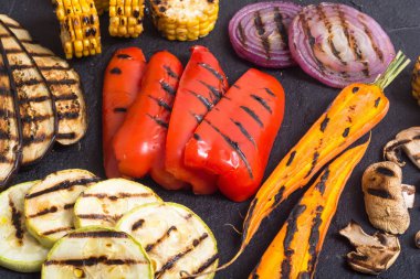 Izgara sebze arka plan