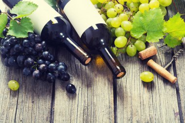 kırmızı ve beyaz şarap. 