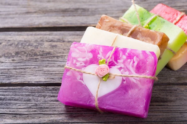 Colorful fruit handmade soap — Stock Photo, Image