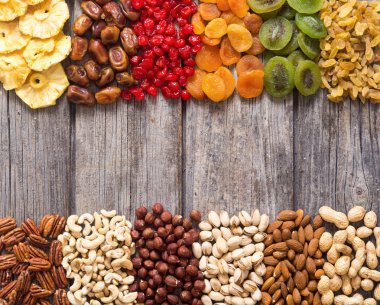 Mix fındık, Kuru ve meyve şekerlenmiş