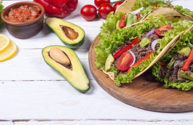 Geleneksel Meksika tacos