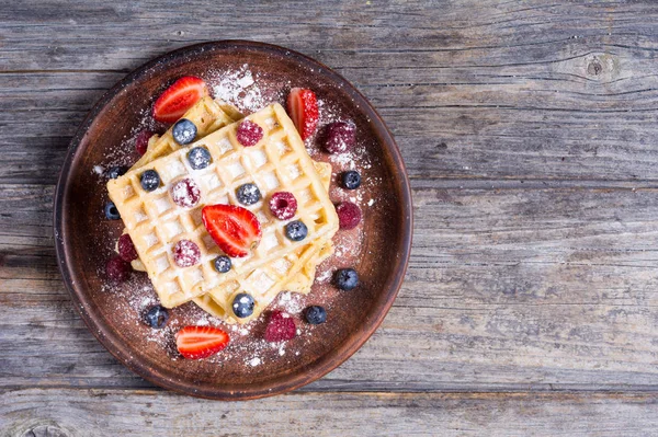 Ev yapımı Belçika waffle