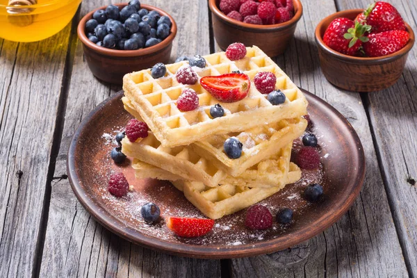Ev yapımı Belçika waffle