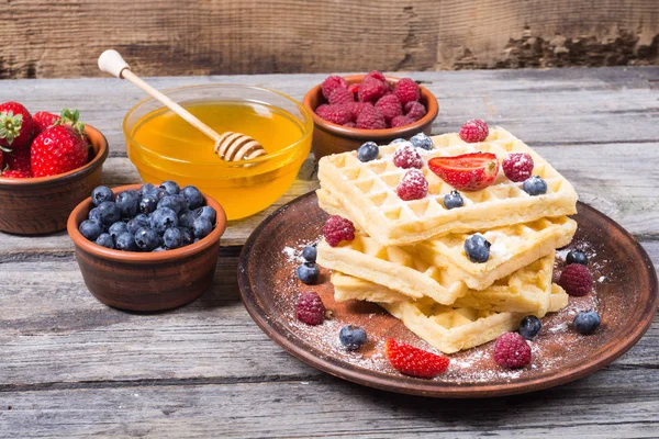 Ev yapımı Belçika waffle