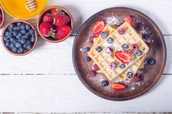 Ev yapımı Belçika waffle