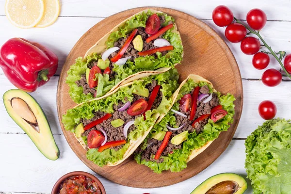 Geleneksel Meksika tacos