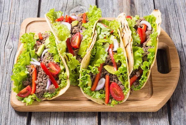 Geleneksel Meksika tacos