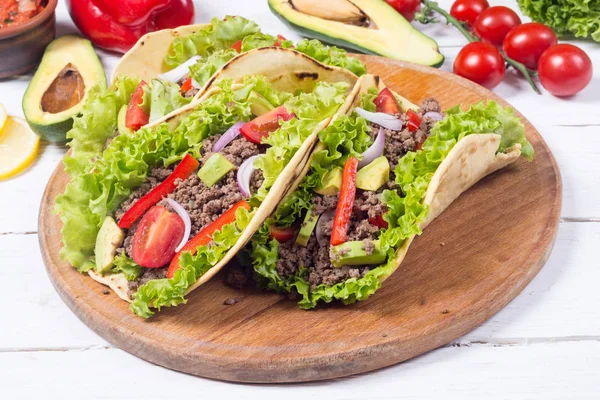 Geleneksel Meksika tacos
