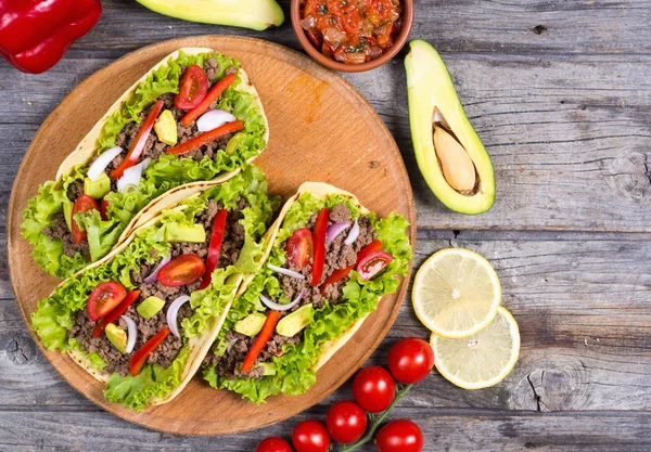 Geleneksel Meksika tacos