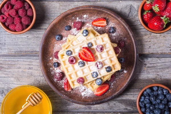 Ev yapımı Belçika waffle