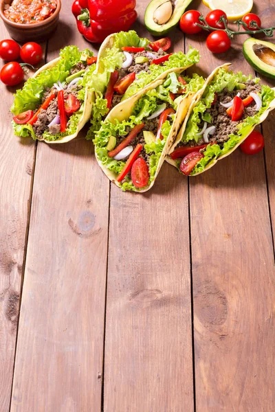 Tradiční mexický tacos — Stock fotografie