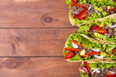 Geleneksel Meksika tacos