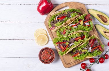 Geleneksel Meksika tacos