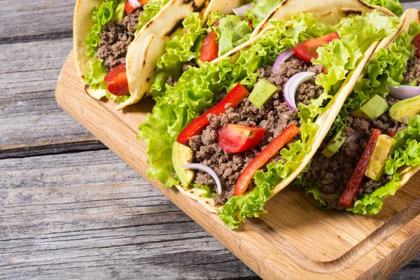 Traditional mexican tacos — Stock Photo, Image