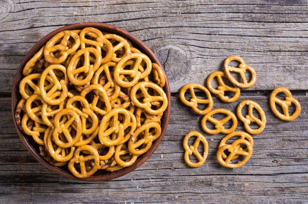 Pretzels în castron — Fotografie, imagine de stoc