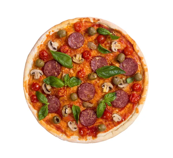 Pizza italiana e ingridiend — Foto Stock