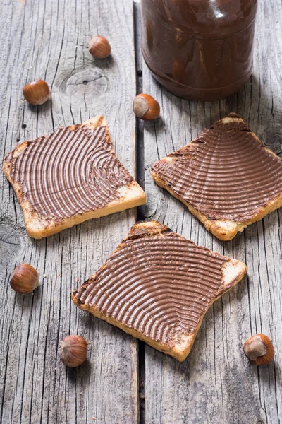 Nut nougat cream sandwich — Stock Photo, Image