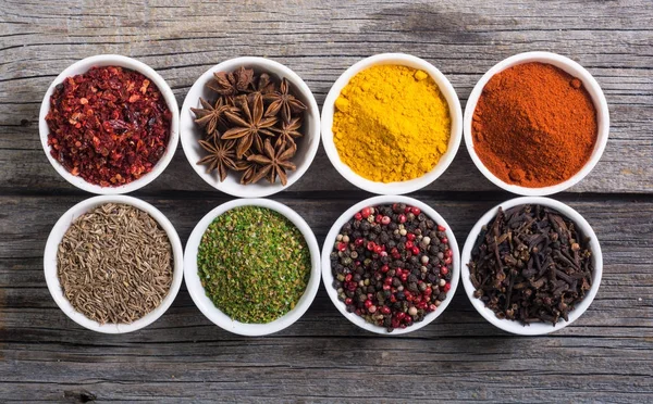 Colection of indian spices — Stock Photo, Image