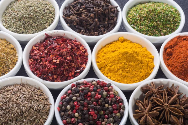 Colection of indian spices — Stock Photo, Image