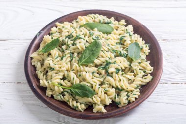 Bebeğim ıspanaklı makarna