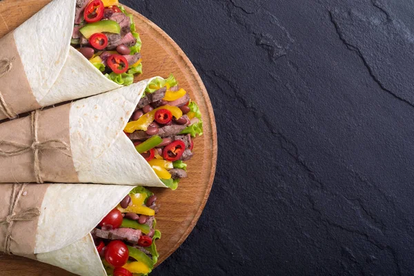 Burrito con ternera —  Fotos de Stock