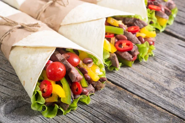 Burrito con ternera —  Fotos de Stock