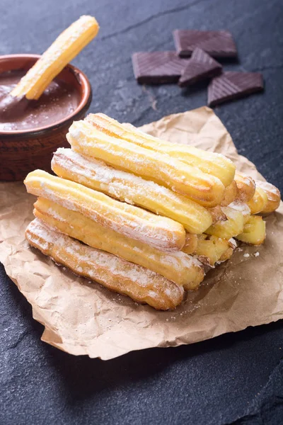 Churros de postre españoles y mexicanos — Foto de Stock