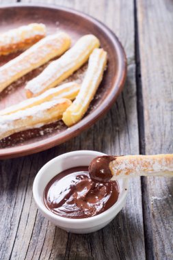 İspanyol ve Meksika tatlı churros