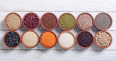 Hububat ve fasulye kase 