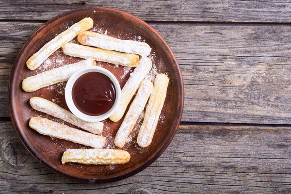 Churros de postre españoles y mexicanos — Foto de Stock