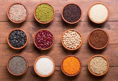 Hububat ve fasulye kase 