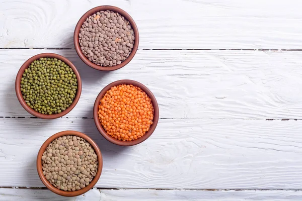 Mix di lenticchie colorate — Foto Stock