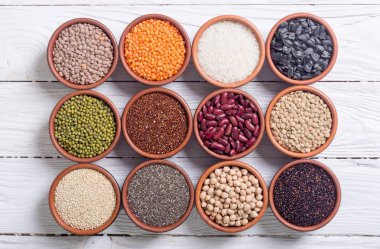 Hububat ve fasulye kase 